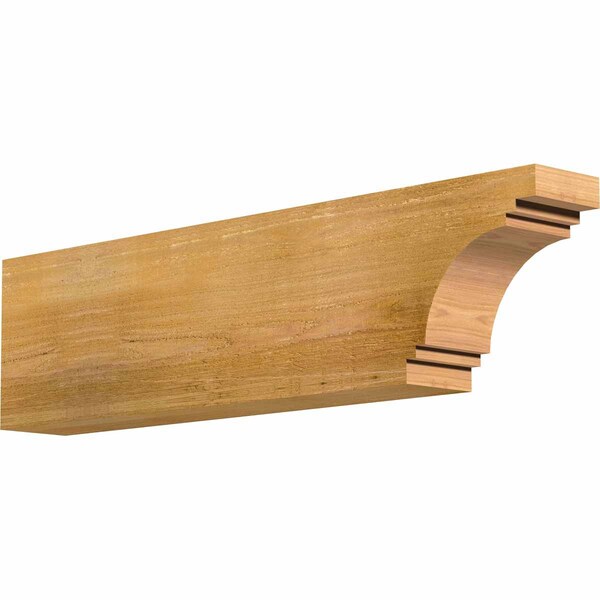 Ekena Millwork Pescadero Rough Sawn Rafter Tail, Western Red Cedar, 4"W x 8"H x 32"L RFT04X08X32PEC00RWR - main